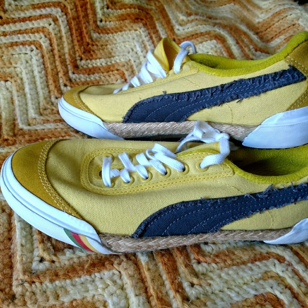 Yellow Puma Sneakers